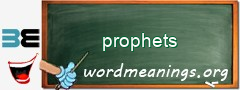 WordMeaning blackboard for prophets